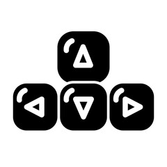 direction button glyph icon style