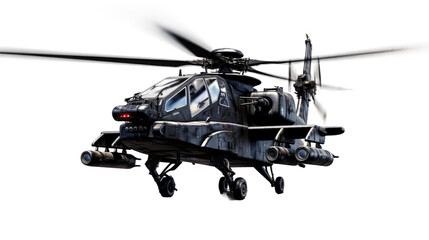 Fototapeta premium military helicopter isolated on white