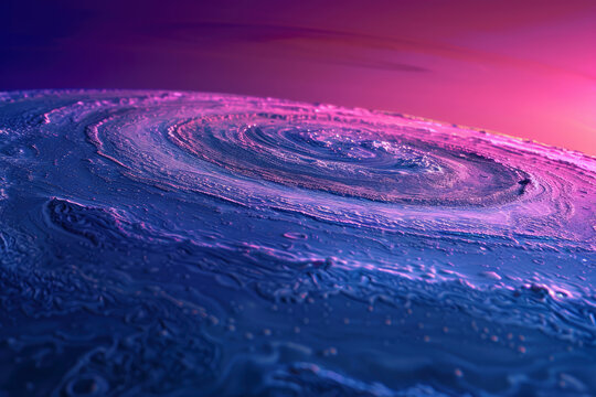 Fantasy Cosmos Landscape with Swirling Textures and Vibrant Colors
