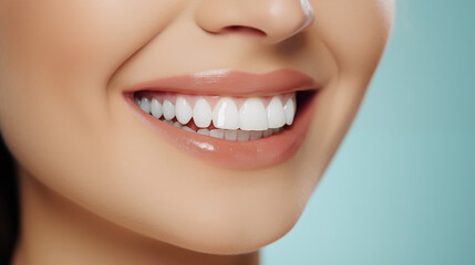 Obraz premium Healthy White Teeth in a Happy Smile