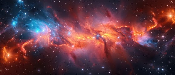 Obraz premium ethereal interstellar clouds across the galactic expanse