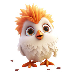 Fototapeta premium chicken isolated on white