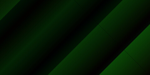 Abstract green and black gradient line background.
