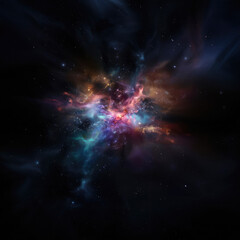 Fototapeta premium Stunning Interstellar Cloud: High-Resolution Space Phenomenon