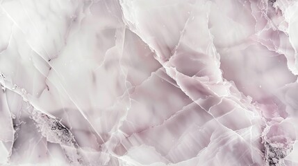 Fototapeta premium Continuous seamless pattern of white marble featuring delicate pink veins.