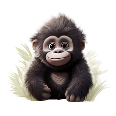 Obraz premium cute kawaii gorilla