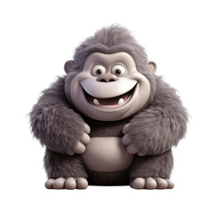 Fototapeta premium cute kawaii gorilla