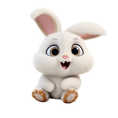 Obraz premium cute kawaii rabbit