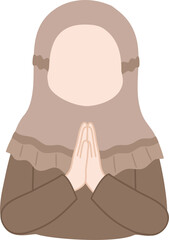 eid mubarak islamic people faceless