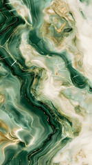 Obraz premium Luxurious Green and Gold Marble Texture for Elegant Design