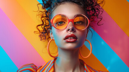 Trendy geometric Instagram story template for fashion bloggers and influencers