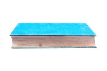 blue book isolated on white or transparent background