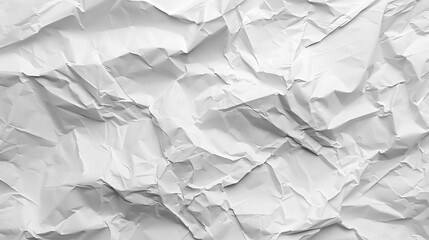 Obraz premium crumpled white paper texture background rough wrinkled surface