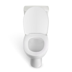 Toilet bowl isolated on a white background. Vector illustration