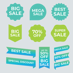 Realistic red price tags collection. Special offer or shopping discount label. Retail paper sticker. Promotional sale badge with text. Vector illustration.