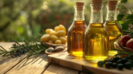 Fresh Edible Oil Pouring into a Bowl for Healthy Cooking Generative AI