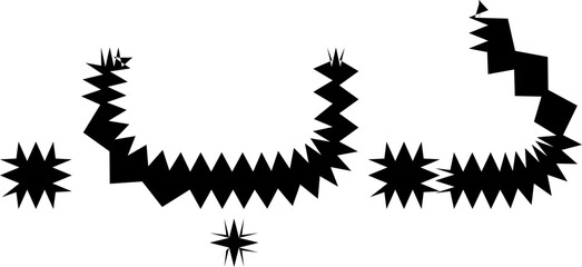 Zig Zag Currency font vector shape