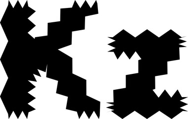 Zig Zag Currency font vector shape