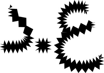 Zig Zag Currency font vector shape