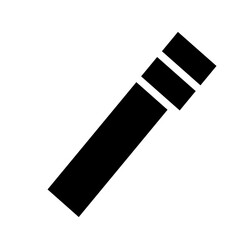  long red and white flag solid icon 