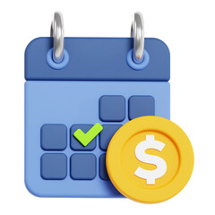 Payment Schedule 3d illustration