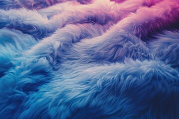 Obraz premium A highresolution image showcasing the plush, soft texture of wool with a visually soothing gradient