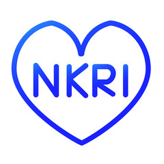 Homeland in the hearts gradient icon style