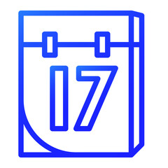 August 17th gradient icon style