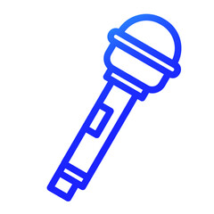 mic gradient icon style