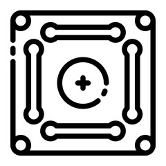 caram ball competition cutline icon style