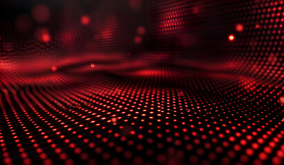 Abstract matrix red background