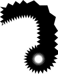 Zig Zag Thai font vector shape