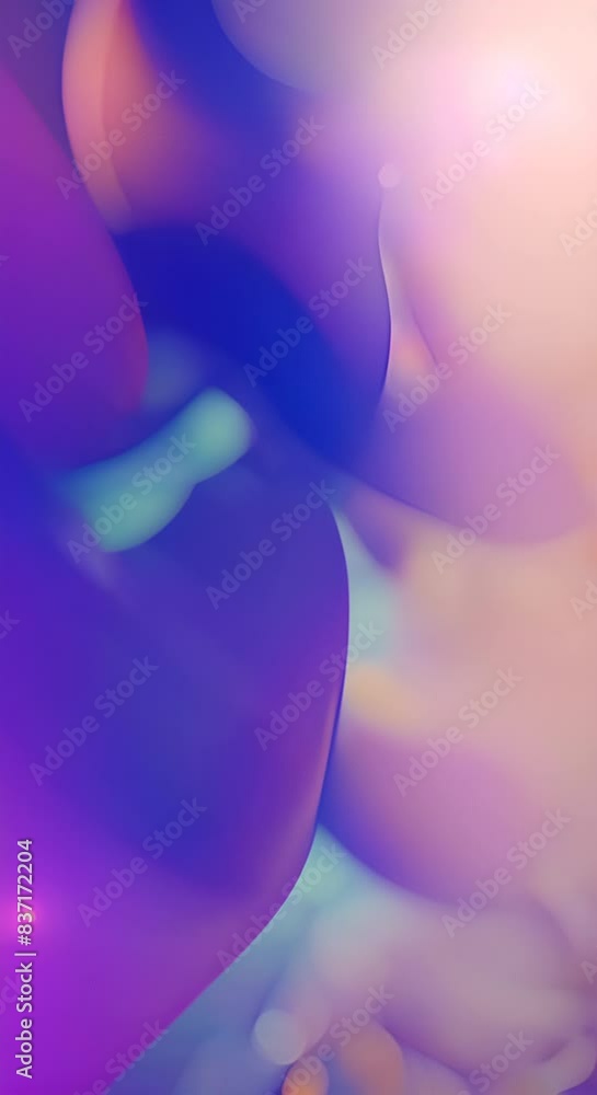 Aufkleber a colorful image of dna strands with a blue background the strands are in different colors and are t
