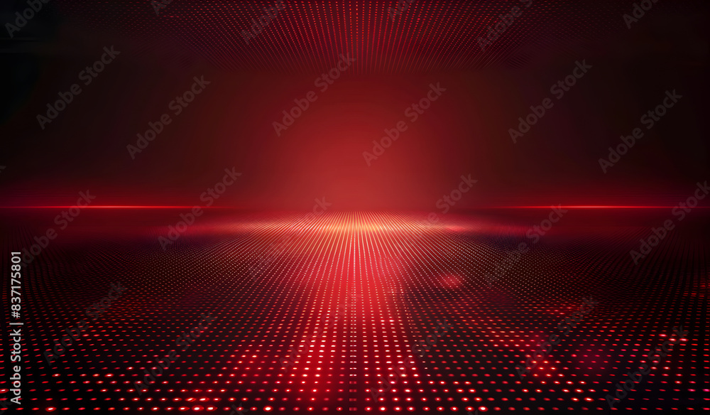 Poster abstract matrix red background