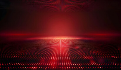 Abstract matrix red background