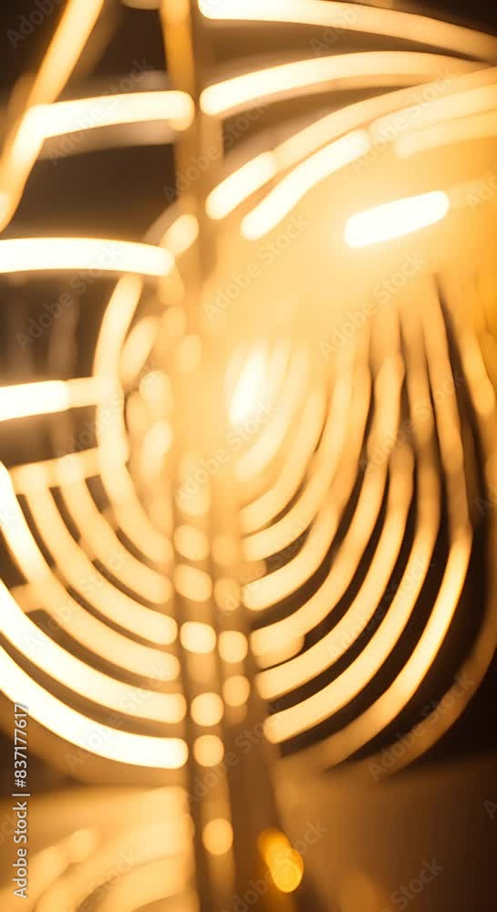 Aufkleber a spiral of lights and metal with a yellow light shining through it the light is the only thing that
