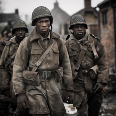 African American Soldiers in WWII Gear