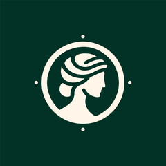 beauty woman logo design for salon, makeover, hair stylist, hair cut, spa.