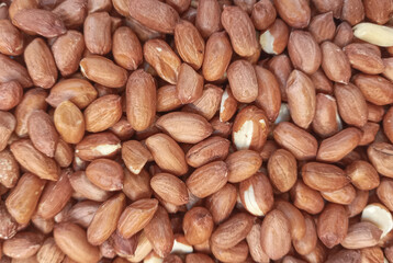 Peeled peanuts as a background