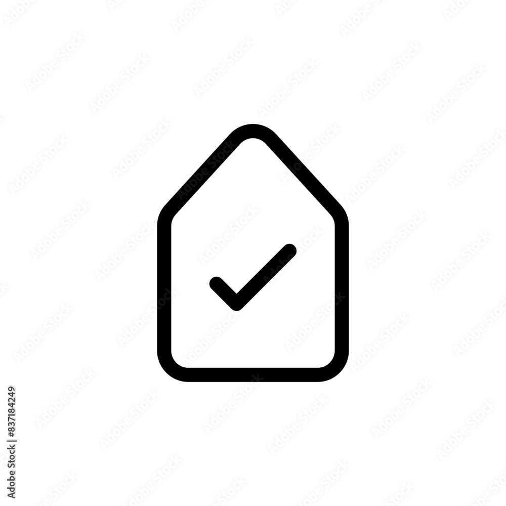 Poster price tag check icon tick symbol, best price label logo sign with check mark icon - shopping tags verified icons with checkmark tick icon symbol. Quality certify icon. web vector icon