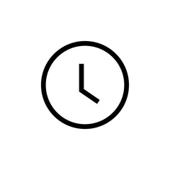 time and clock icons set in flat style, timer symbol watch later sign for ui apps and website. web vector icon