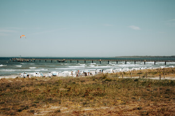 Plaża nad Bałtykiem, Boltenhagen, Niemcy