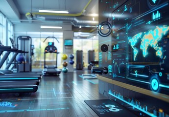 IoT and smart systems are transforming sports facilities with smart gyms, real-time workout tracking apps, and energy-efficient lighting and climate control systems.