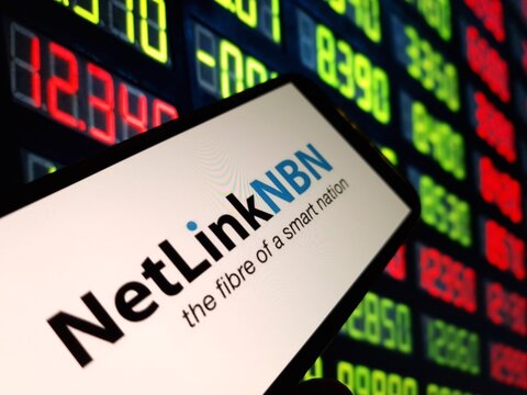 Konskie, Poland - May 30, 2024: NetLink Trust company logo displayed on mobile phone