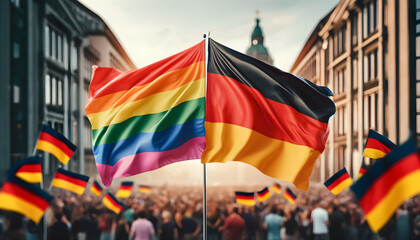 Pride Parade in Germany. LGBTQ Ideation.