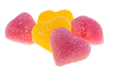 marmalade hearts isolated