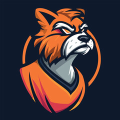 Gaming mascot logo vector illustration