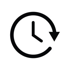 Clock icon vector. Time icon symbol illustration , watch icon vector