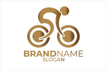 Fototapeta premium Bicycle icon or cycle logo design. Bicycle badge or cycle app design.