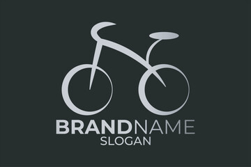 Bicycle icon or cycle logo design. Bicycle badge or cycle app design.
